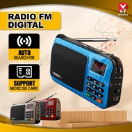 Rolton W405 Radio FM Player | Digital Speaker Rechargeable Portable Radio Keypad MicroSD 收音機多功能