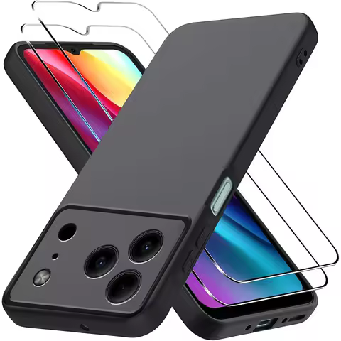 3in1 Glass+Silicone Cover For Doogee Note 56 Pro Case For Doogee Note56 Tempered Glass Screen Protec