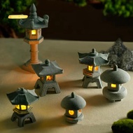 【yves_service】Fish Tank Yard Aquarium Mini Pagoda Lantern Light Garden Statue Micro Landscape Bonsai