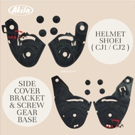 HELMET SHOEI ( CJ1 / CJ2 ) SIDE COVER BRACKET & SCREW GEAR BASE