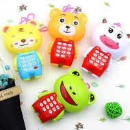 fyjhEarly Education Cartoon Mobile Phone Musical Mini Cute Children Phone Electronic Toy Cartoon Mobile Telephone Cellphone Baby Toy