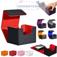 CHIHIRO1X3EE Game MTG Trading Card Holder, PU 100+ Trading Card Deck Box, Portable Large Capacity Du