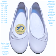 W1 Duralite Audrey Lightweight Office Shoes Soft Rubber for All-Day Comfort White Shoes Black Shoes