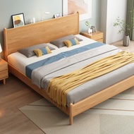 【SG Sellers】Solid Wooden Bed Frame Bed Frame With Mattress Storage Bed Frame Queen/King Bed Frame