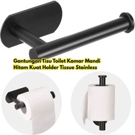 GANTUNGAN Black Rust Toilet Tissue Hanger Strong Plastic Bathroom Stainless Tissue Holder BR392 Anti