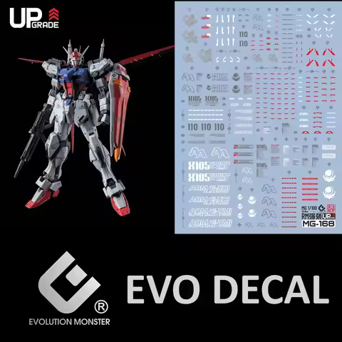 EVO Decal E-M168 for MG 1/100 Aile Strike RM HD Type Model Kit Fluorescent Water Stickers for Model 