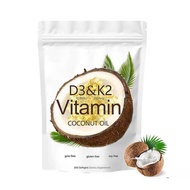 D3 K2 Vitamin 10000 IU with 200 mcg Vitamin K2 (MK-7) Replenish Vitamin D3 K2 Coconut Oil Softgels 3