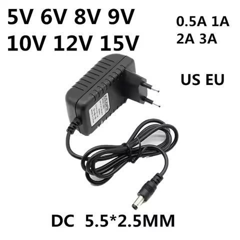 AC 110-240V DC 5V 6V 8V 9V 10V 12V 15V 0.5A 1A 2A 3A Universal Power Adapter Supply Charger adaptor 