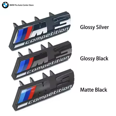wwq 3D Emblem Car Front Grill Badge M1 M2 M3 M4 M5 M6 M7 M8 Competition E92 E93 F36 G01 G02 G05 G11 