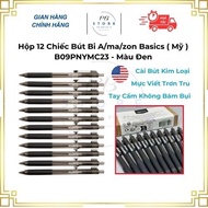(Box of 12) Zon Basics Ballpoint Pen (USA) B09PNYMC23 - Black