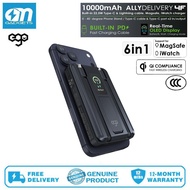 EGO KH-99 6 in 1 AllyDelivery 4F (3C) Qi2 MagSafe Certified 10000mAh Power Bank With 20W PD Fast Cha