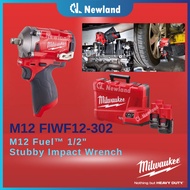 Milwaukee M12 Fuel™ 1/2" Stubby Impact Wrench FIWF12