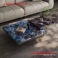 Small Shape Italian Small Apartment Square Marble Style Square Modern Simple Board Combination Luxur