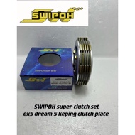 SWIPOH EX5 DREAM SUPER CLUTCH S1 5 KEPING CLUTCH PLATE EX5 CLUTCH 5 PLATE