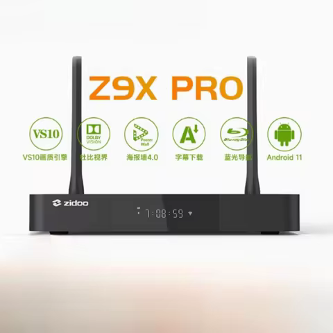 ZIDOO Z9X PRO 4K HDR Media Player, 4K Android , Android 11 OS, RTD1619BPD Quad-core 64bit Processor 