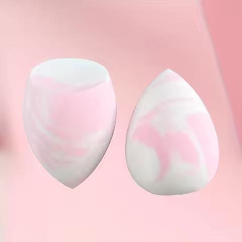 Marble Makeup Sponge Beauty Blender Pink White Teardrop Shape Makeup Puff Soft Foundation Blender Sp