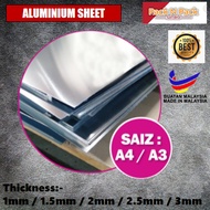 RNP Aluminium Plate Sheet 1mm 1.5mm 2mm 2.5 mm 3mm/ Aluminium Sheet / Kepingan Aluminium [1st GradeQ