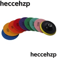 HECCEHZP 9 Pcs Polishing Set, Colorful 4 Inch Polisher Kit, Durable Wet Diamond Buffing Pad Grinder or Polisher