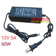 Bộ chuyển đổi nguồn 220V sang 12V-5A (DC) (Đen) - nguồn 12v 5A 60w