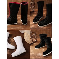 Ancient Costume Boots Hanfu Boots Ancient Official Boots Style Opera Cloth Boots Male Scholar Black 