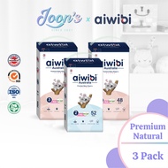 Aiwibi Baby Premium Natural Diapers Tape & Pants (3Pack)