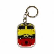 GANTUNGAN Railindo - CC 203 Livery Vintage Locomotive Train Keychain