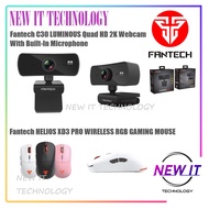 FANTECH LUMINOUS C30 1440P 2K QUAD HD USB Web Camera Webcam Built-in Microphone PC/MAC/LAPTOP & WIRE