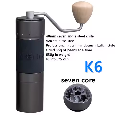 Kingrinder K4/K6 Espresso Manual Coffees Grinder Aluminum portable coffee mill High-end grinding sta