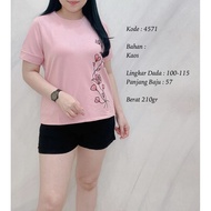 Women's top with side floral list 4571