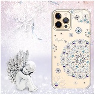 iPhone 12全系列 水晶彩鑽防震雙料手機殼-天使心