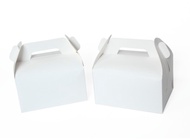 Gable Box Gift Souvenir Dus Jinjing Putih Polos Snack Packaging Snack