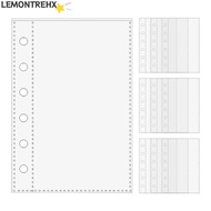LEMONTREAL A7 Binder Pages, A7  Card Protector Sleeves, 6-Ring Binder Refill