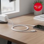 USB C Cable 3A Quick Charge Wire 1 Meter  Kabel USB C 3A Pengecasan Pantas 1 Meter