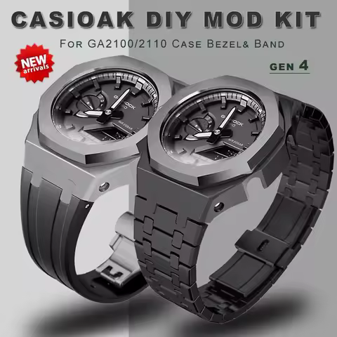 Gen4 Metal Case Bezel Frame GA2100 GAB2100 Casioak Mod Kit Modification FrameFor Ga2110 Metal Rubber