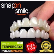 BISA COD GIGI PALSU ATAS DAN BAWAH 1 SET ORIGINAL SNAP ON SMILE 100% ORI