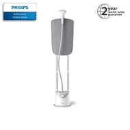 Philips Easy Touch 1800W Garment Steamer with Style Mat GC487 in silver grey