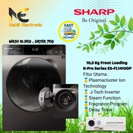 Terbaru | Sharp Esfl1410Dpx / Es-Fl1410Dpx Mesin Cuci Sh 10.5Kg &amp;