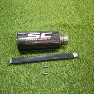 SC PROJECT Racing Exhaust Stainless Carbon Vixion R15 Satria Fu Byson