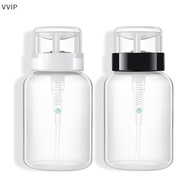 Vvsg Nail Polish Remover Bottle UV Gel Press Bottle Nail Art Clean Empty Pump Liquid QDD