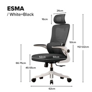 Seal/Wares/Juna/Esma/Serra Office Chair - Mesh Office Chair / 3D Lifting Armrest