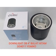 OB 4'' ROUND DOWNLIGHT BLACK SQUARE/ WHITE DO4011, DO4016, YOMIKO