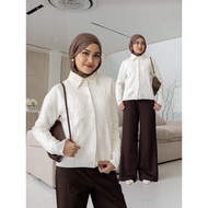 Gracias Label - Fleur Knit Cardigan - Top Wanita - Knit Cardigan - warm women's knit for rainy seaso