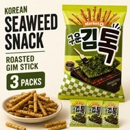 Market O Roasted Gim Stick Seaweed Snack 80g x 3 / 4 Packs Korean Seaweed Sticks