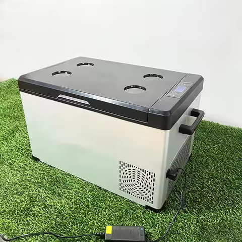 35L 45L 55L 12V 24V Rechargeable Battery Plastic Car Fridge Freezer Dual Use Portable Car Cooler Box