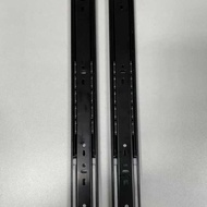 Guot Side Installation Three-Section Damping Cushioning Slide Wardrobe Bookcase Drawer Slide Bedside