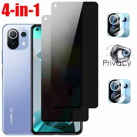 Privacy Tempered Glass For Xiaomi Mi 11 Lite 5G NE Anti-Spy Screen Protector Xiaomi 14T 13T 12T 11T 