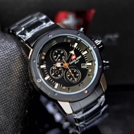 jam tangan pria Swiss Army 6410 chronograph rantai stainless fitur tanggal aktif jam tangan sporty P