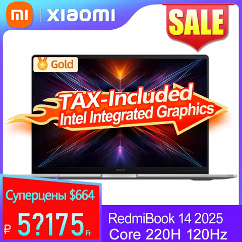 【World Premiere】REDMI Book 14 2025 NEW C5-220H 16G/32G+512GB/1TB 2.8K 120Hz Screen