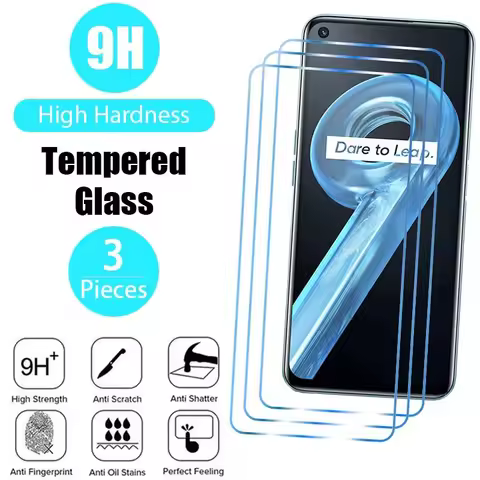 3PCS Tempered Glass For Realme GT Neo 2 2T GT 2 Pro 8i Screen Protector on Realme 8 7 Pro Q3 Q3S C21
