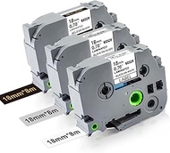 Lonitul 18mm Ptouch Tape Tze-241 344 941 Replacement for Brother Label Maker Tape 18mm 0.7 Laminated